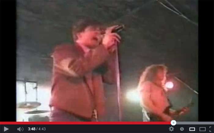 1993- With the band Big Richard. Original song written by Ron (seen stage right)
